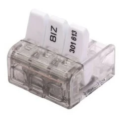 BIZLINE 50 Bornes De Connexion à Languettes 3 Entrées Pour Fils Souples / Rigides