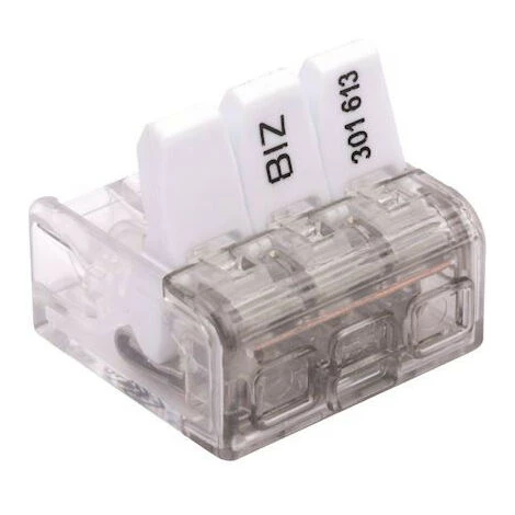 BIZLINE 50 Bornes De Connexion à Languettes 3 Entrées Pour Fils Souples / Rigides 5 BIZLINE 50 Bornes De Connexion à Languettes 3 Entrées Pour Fils Souples / Rigides – Image 3