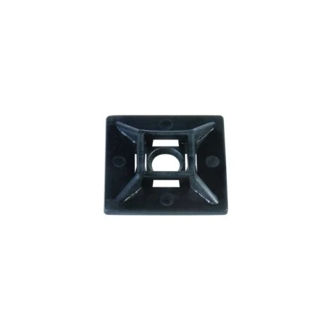 BIZLINE Embase Adhésive Ou à Visser 28 X 28 Mm Noir - Noir 3 BIZLINE Embase Adhésive Ou à Visser 28 X 28 Mm Noir - Noir