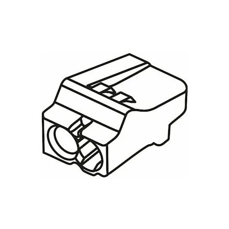 Borne De Connexion - Automatique - 2 Entrées - 0.5 à 2.5 Mm2 - Rouge - Boite De 200 - Bizline 103402 3 Borne De Connexion - Automatique - 2 Entrées - 0.5 à 2.5 Mm2 - Rouge - Boite De 200 - Bizline 103402