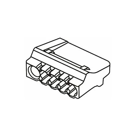 Borne De Connexion - Automatique - 5 Entrées - 0.5 à 2.5 Mm2 - Grise - Boite De 100 - Bizline 103405 3 Borne De Connexion - Automatique - 5 Entrées - 0.5 à 2.5 Mm2 - Grise - Boite De 100 - Bizline 103405