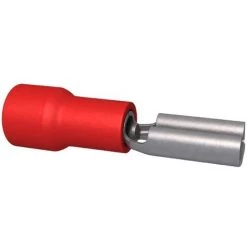 Bizline-235003 Clip Pré-isolé Femelle Pour Clip Mâle 2.8 X 0.8 Mm Rouge