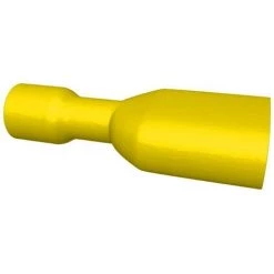 Bizline-235054 Clip Femelle Totalement Isolé Pour Clip Mâle 6.3 X 0.8 Mm Jaune (X 100)