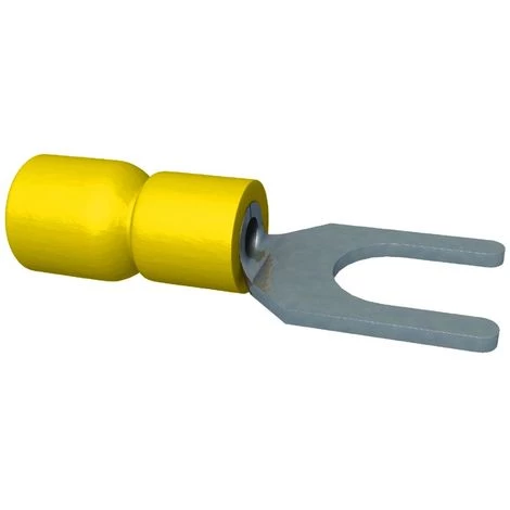 Bizline-253001 BIZLINE 253001 - Cosse Pré-isolée Fourche Jaune 4-6 Mm² M5 (x 100) 3 Bizline-253001 BIZLINE 253001 - Cosse Pré-isolée Fourche Jaune 4-6 Mm² M5 (x 100)