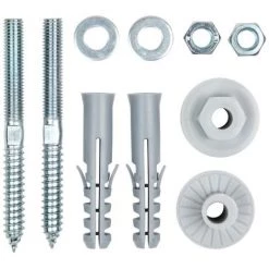 Bizline-400105 Kit De Fixation Réglable Pour Lavabo D= 10 Mm 100 Mm