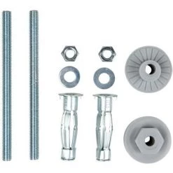 Bizline-400111 Kit De Fixation De Lavabo Sur Colonne Cloison Creuse D= 8 Mm 50 Mm