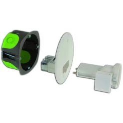 Bizline-506027 Kit Boîte D'applique DCL R'Box Ø 67 Mm Profondeur 50 Mm Avec Douille E27