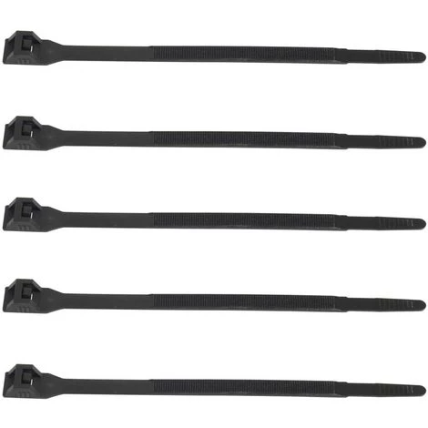 Bizline-669360 Collier D'installation PA 6.6 Tête Double 360 X 9 Mm Noir (x100) 3 Bizline-669360 Collier D'installation PA 6.6 Tête Double 360 X 9 Mm Noir (x100)