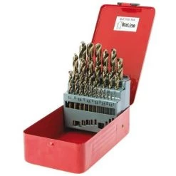 Bizline-700194 Coffret De 25 Forets Métaux HSS 5 % Cobalt Ø 1-13 Mm Par Pas De 0.5 Mm