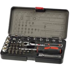 Bizline-700203 COFFRET DE DOUILLES TRAVERSANTES SPECIAL TIGE FILETEE 38 PIE