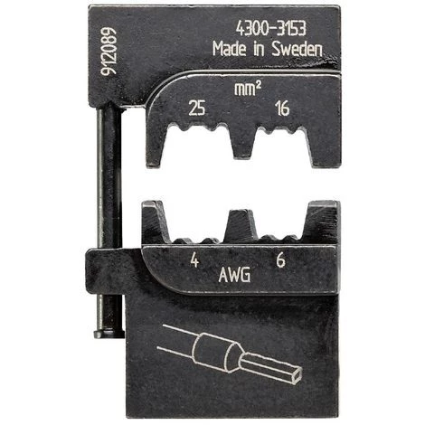 Bizline-700262 Matrice De Sertissage Pour Embouts De Câblage Isolés Et Non Isolés 16-25 Mm² 3 Bizline-700262 Matrice De Sertissage Pour Embouts De Câblage Isolés Et Non Isolés 16-25 Mm²