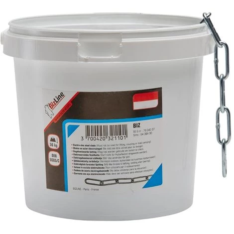 Bizline-710174 Chaînette Acier D= 2.5 Mm X 100 M 3 Bizline-710174 Chaînette Acier D= 2.5 Mm X 100 M