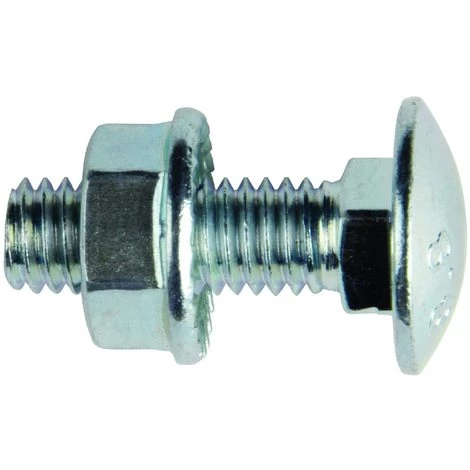 Bizline-770140 Boulon Tête Ronde Collet Carré M6 X 12 Mm (x 100) 3 Bizline-770140 Boulon Tête Ronde Collet Carré M6 X 12 Mm (x 100)