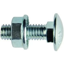 Bizline-770141 Boulon Tête Ronde Collet Carré M6 X 16 Mm (x 100)