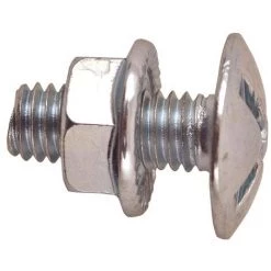 Bizline-770152 Boulon Poëlier Tête Ronde Large M6 X 20 Mm (x 100)