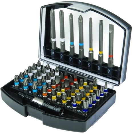 Bizline-781028 Jeu De 55 Embouts De Vissage + 1 Porte-embouts 3 Bizline-781028 Jeu De 55 Embouts De Vissage + 1 Porte-embouts