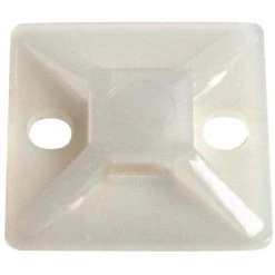 Bizline-300019 Embase Adhésive Et à Visser 28 X 28 X 3.9 Mm Transparente (x 100)