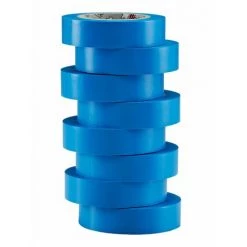 Bizline-350014 Ruban D'isolation Et De Repérage électrique 15 Mm X 10 M X 0.15 Mm Bleu (x 8)