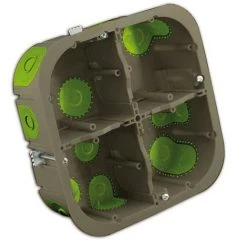 Bizline-502240 Boîte Multiposte D'appareillage R'Box D= 67 Mm Entraxe 71 Mm 2 X 2 Postes 50 Mm