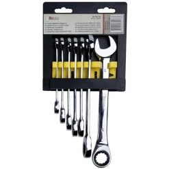 Bizline-700191 Coffret De Clés à Cliquet 7 Tailles 8/10/11/12/13/17/19 Mm