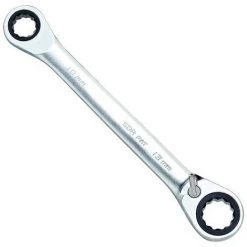 Bizline-790007 Clé Polygonale à Cliquet Réversible 2 Tailles 10/13 Mm